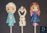 575sp Frosted Princess II Frozen Snowman Chocolate Lollipop Mold